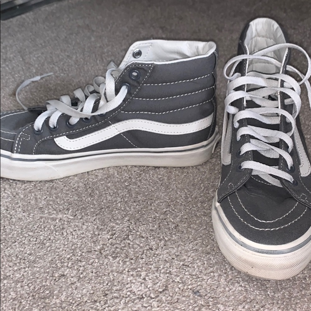 High top grey vans